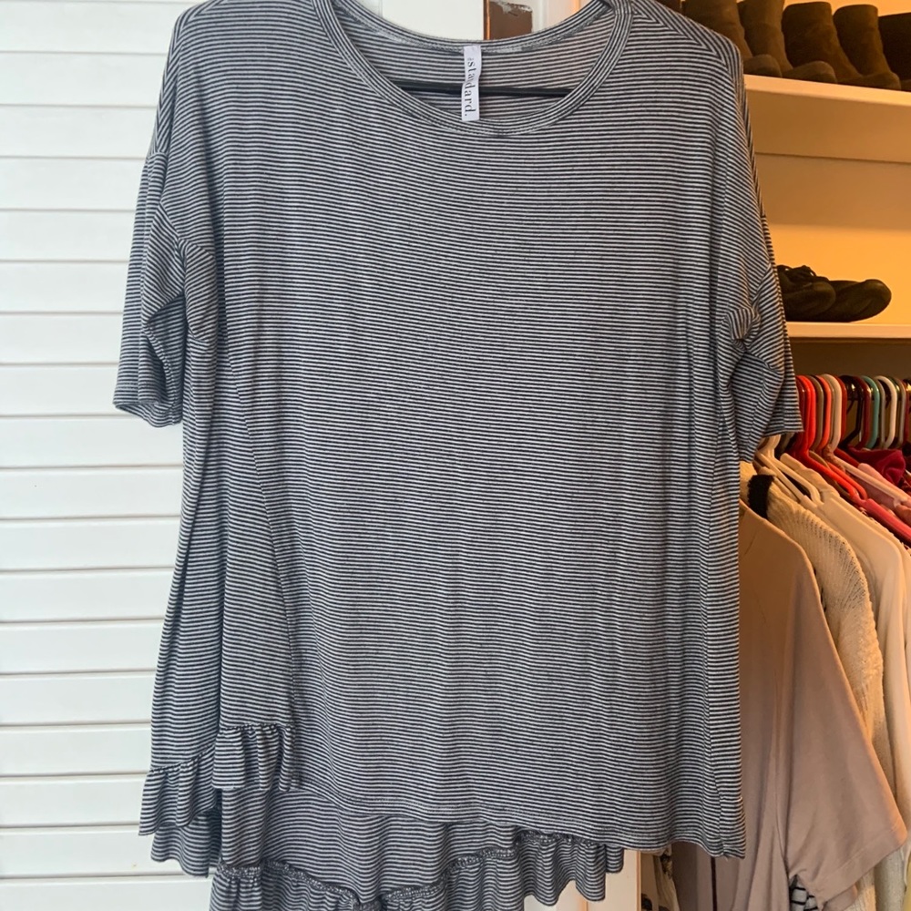 Black and White Stripped Blouse